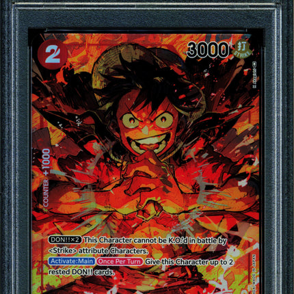 Monkey D Luffy - OP01-024 - PSA 10 - Alt Art - OP01 - One Piece - 61803