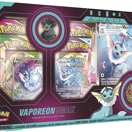 Vaporeon Vmax - Pokemon - Premium Collection Box - Sealed - New