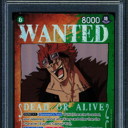 Eustass Captain Kid - OP01-051 - PSA 9 - Alt Art Wanted - English - One Piece - 624