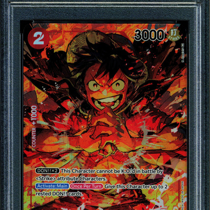 Monkey D Luffy - OP01-024 - PSA 10 - Alt Art - OP01 - One Piece - 61815