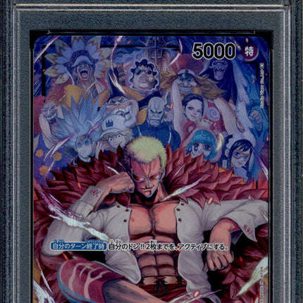 Donquixote Doflamingo - OP04-019 - PSA 9 - Alt Art - Japanese - One Piece - 65618