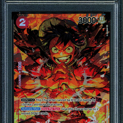 Monkey D Luffy - OP01-024 - PSA 10 - Alt Art - OP01 - One Piece - 61809