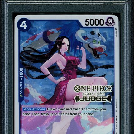 Boa Hancock - OP02-059 - PSA 10 - Judge Promo - English - One Piece - 615