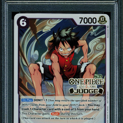 Monkey D Luffy - OP03-070 - PSA 10 - Judge Promo - English - One Piece - 522