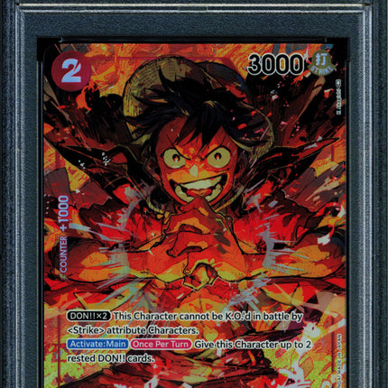 Monkey D Luffy - OP01-024 - PSA 10 - Alt Art - OP01 - One Piece - 61811