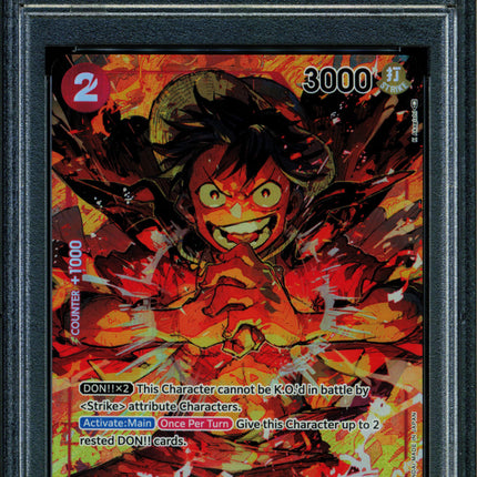 Monkey D Luffy - OP01-024 - PSA 10 - Alt Art - OP01 - One Piece - 61810