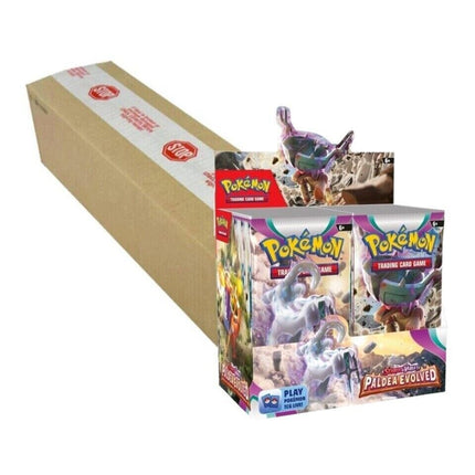 Paldea Evolved Booster Box Case - 216 Packs - Sealed - New