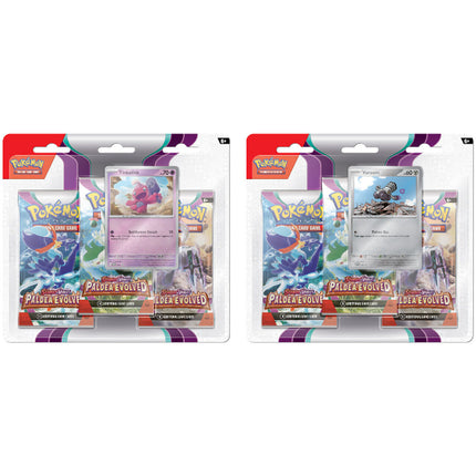 Paldea Evolved 3 Pack Blister Case - 24x Quantity - Pokemon - Sealed