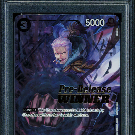 Smoker - P-025 - PSA 10 - Pre-Release Winner - English - One Piece - 522