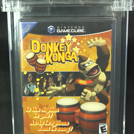 Donkey Konga - Gamecube - WATA 9.8 - A+ - Made in USA - Brand New Sealed