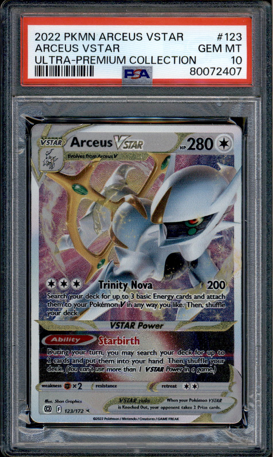 Arceus VSTAR - 123/172 (Metal Card)