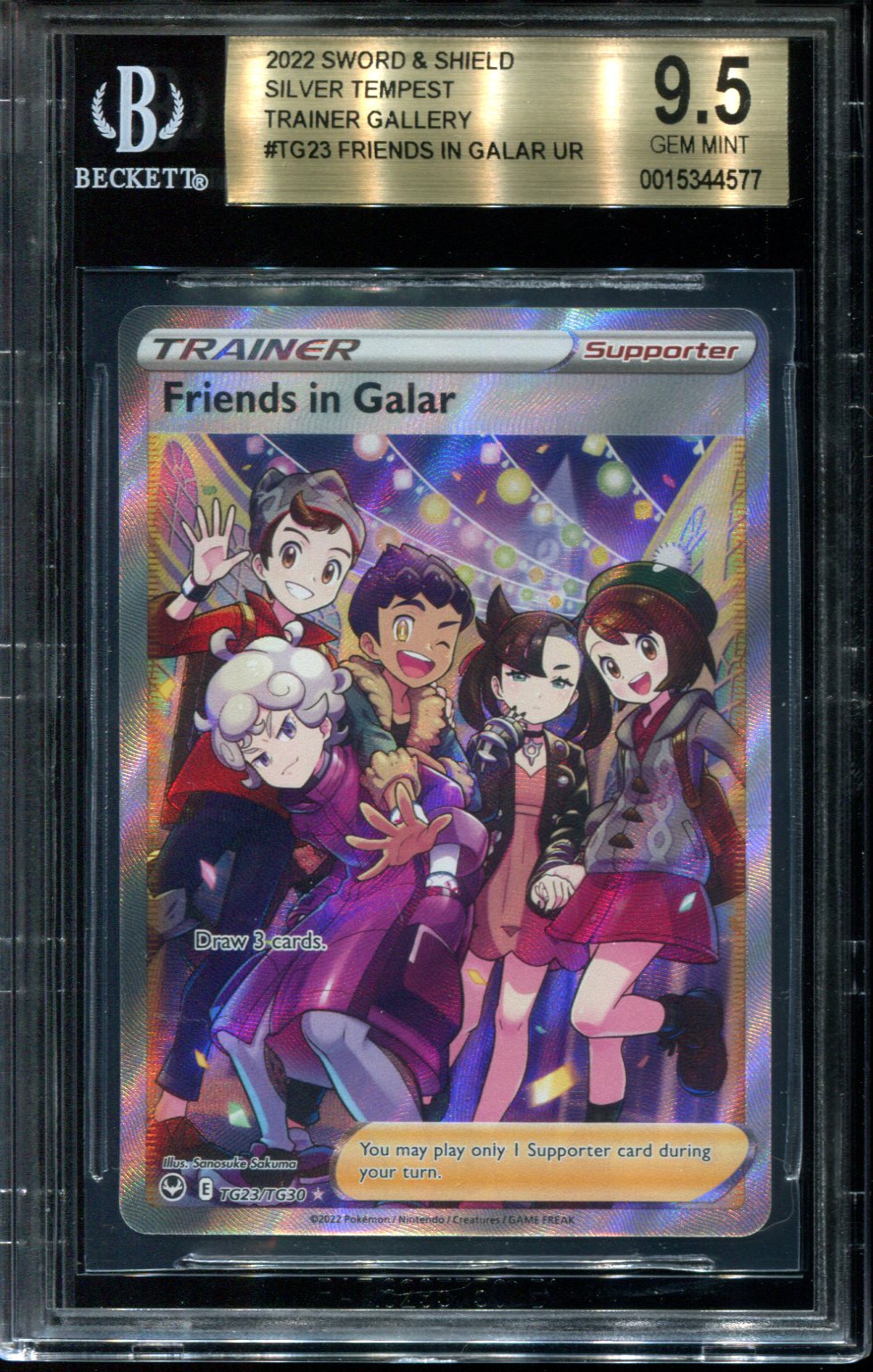 Friends in Galar - TG23/TG30 - BGS 9.5 - Full Art - Silver Tempest -  Pokemon - 44577