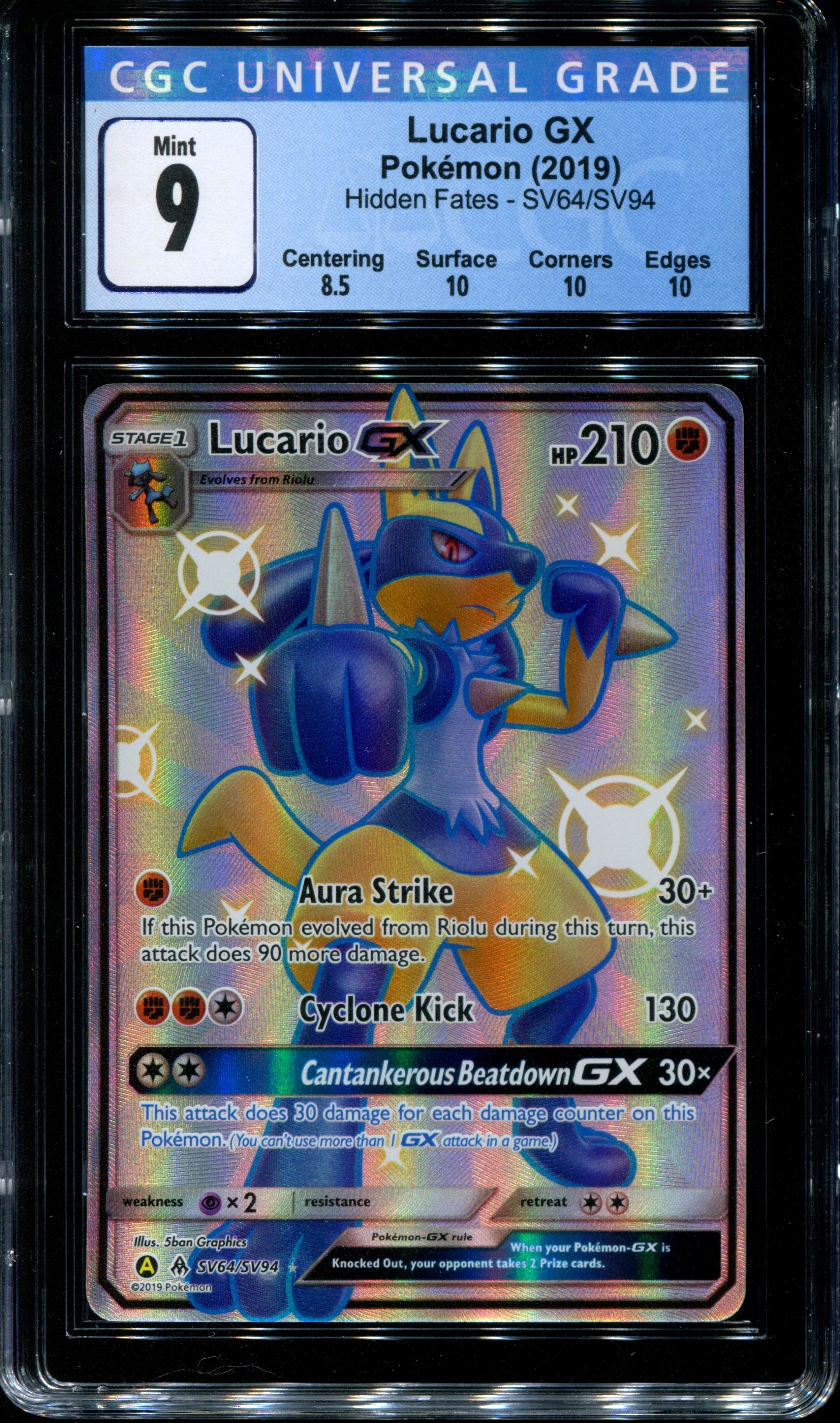 Ptcg Pokemon Trading Card Game Shiny Lucario GX
