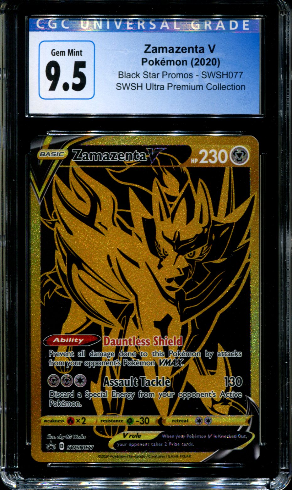 Bga 9.5 Zamazenta V Pokemon Card