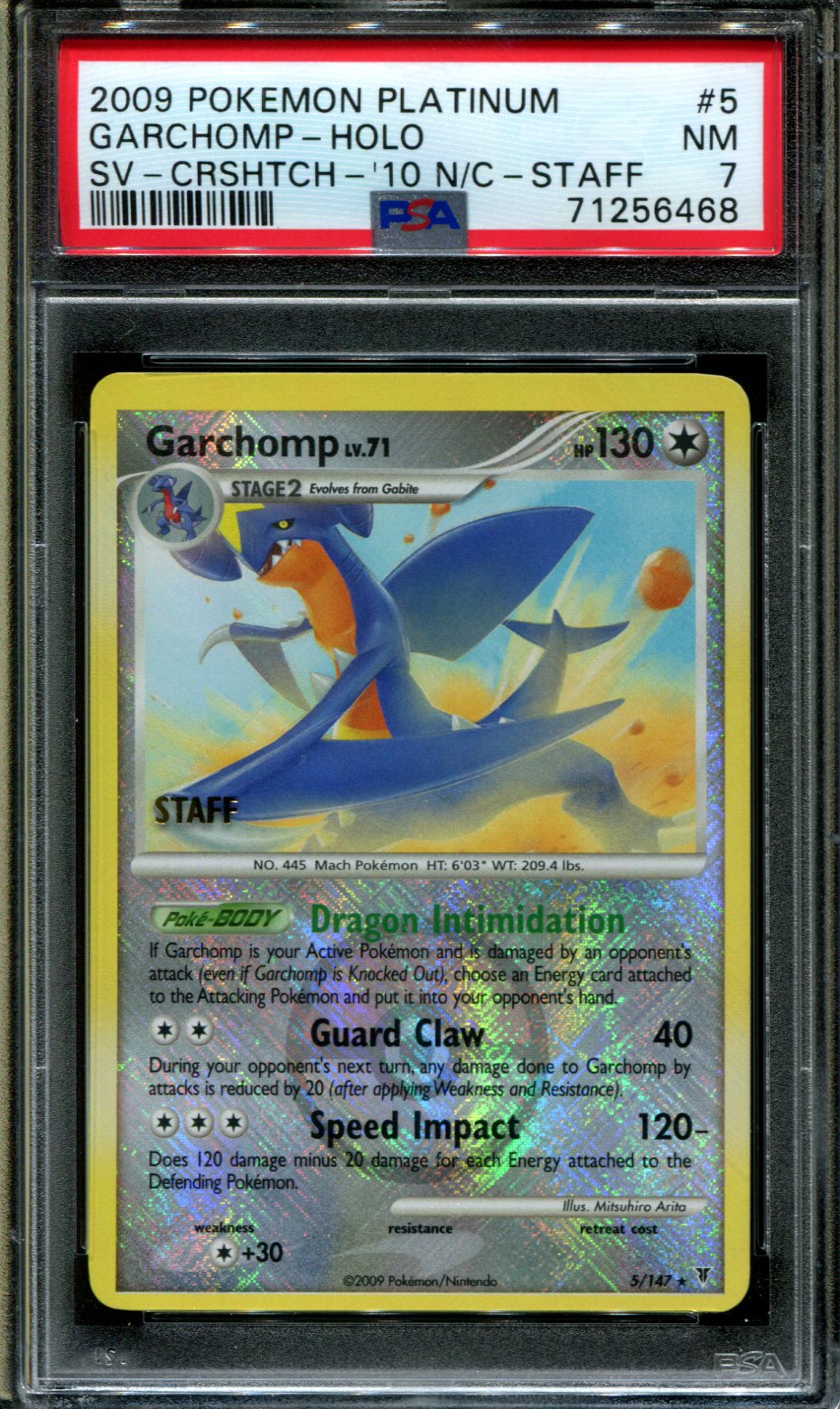 PSA 7 NM 2009 POKEMON PLATINUM SUPREME VICTORS SET PIKACHU CARD 120/147