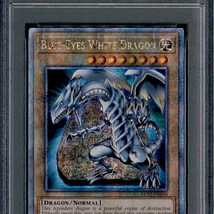 Blue-Eyes White Dragon - LC01-EN004 - PSA 9 - Secret - 25th Anniversary - Pokemon - 72878