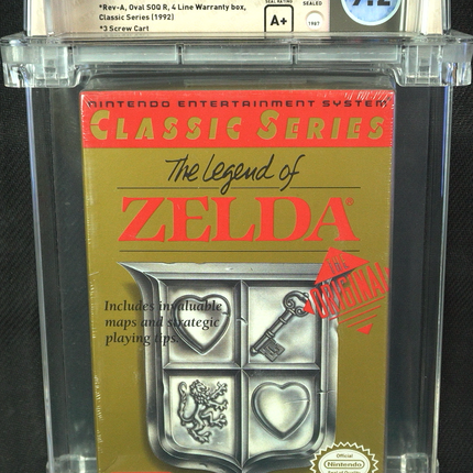 The Legend of Zelda - Classic Series - NES - Nintendo Entertainment System - WATA 9.2 - A+ Seal - Brand New