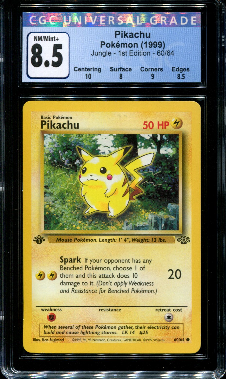  Pokemon Card - Pikachu 60/64 - Jungle - PSA 9 Mint : Toys &  Games