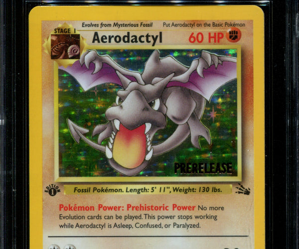 Pokemon - Aerodactyl - 1/62 - Holo Rare - 1st Edition - Prelease Promos