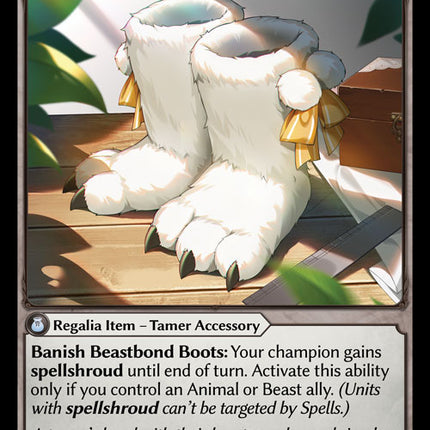 Beastbond Boots - FTCA EN-003 - x1 - SR - NM - Armaments Foil - Grand Archive TCG