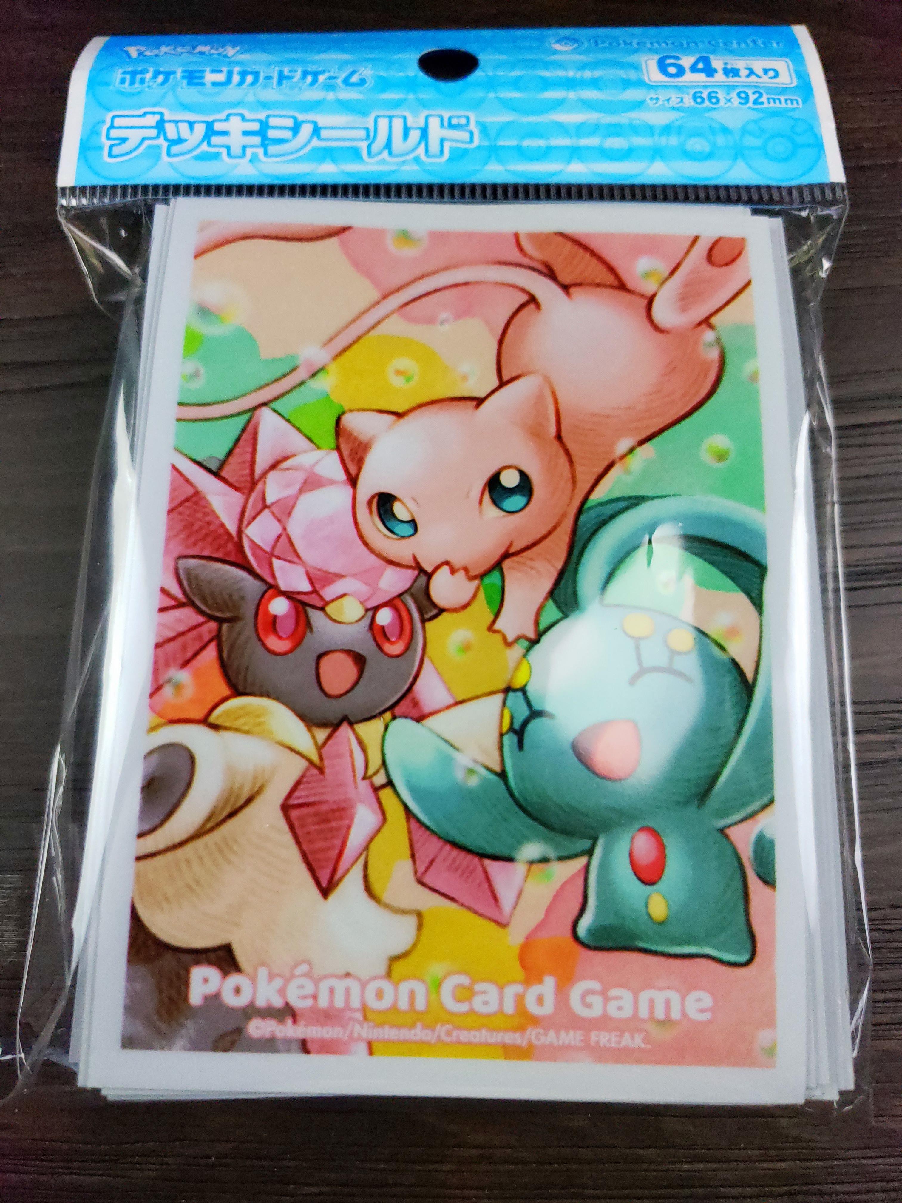 Card Sleeves Mew, Manaphy And Diancie Pokémon Card Game