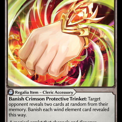 Crimson Protective Trinket - FTC EN-006 - x1 - UC - NM - Foil - Grand Archive TCG