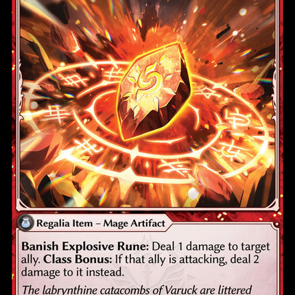 Explosive Rune - FTC EN-012 - x1 - R - NM - Foil - Grand Archive TCG