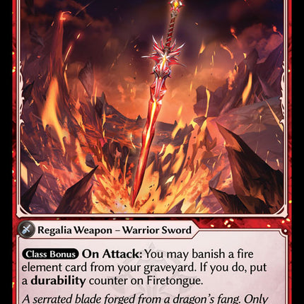 Firetongue - FTC EN-013 - x1 - R - NM - Foil - Grand Archive TCG