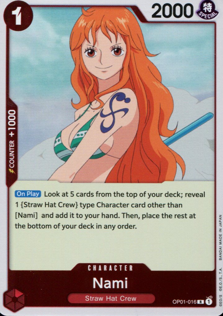 Nami - OP01-016 - Rare - English - One Piece TCG OP-01 – Squeaks