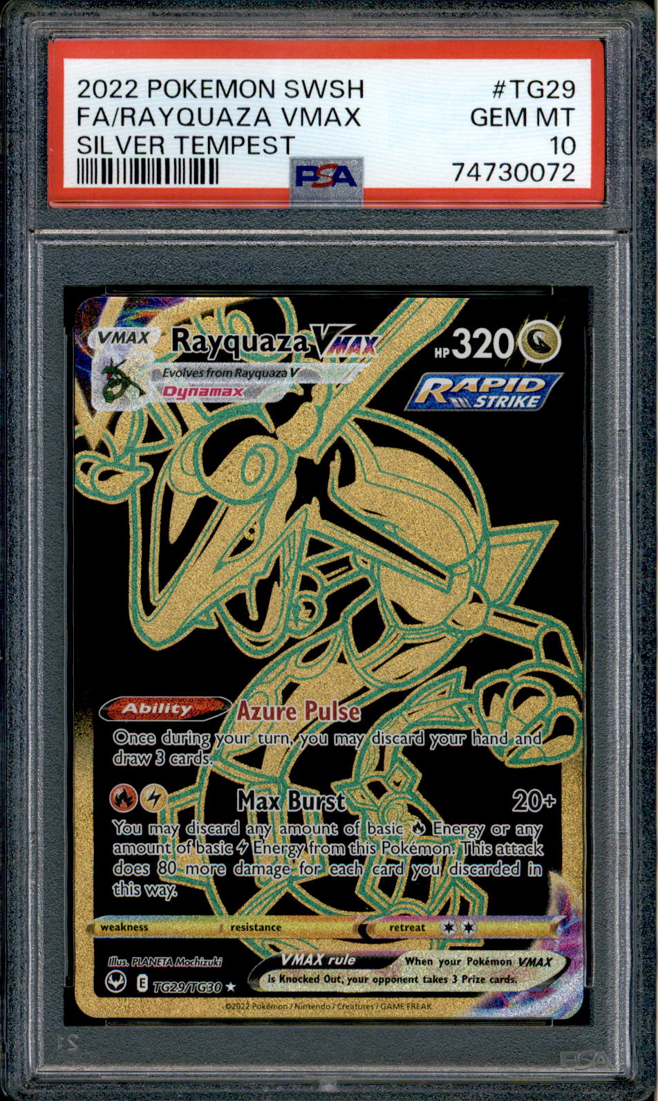 Rayquaza GX - 177a/168 - PSA 10 - Shiny GX - Hidden Fates - Pokemon - –  Squeaks Game World