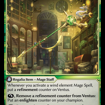 Ventus, Staff of Zephyrs - FTC EN-020 - x1 - SR - NM - Foil - Grand Archive TCG