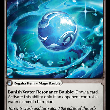 Water Resonance Bauble - FTCA EN-025 - x1 - SR - NM - Armaments Foil - Grand Archive TCG