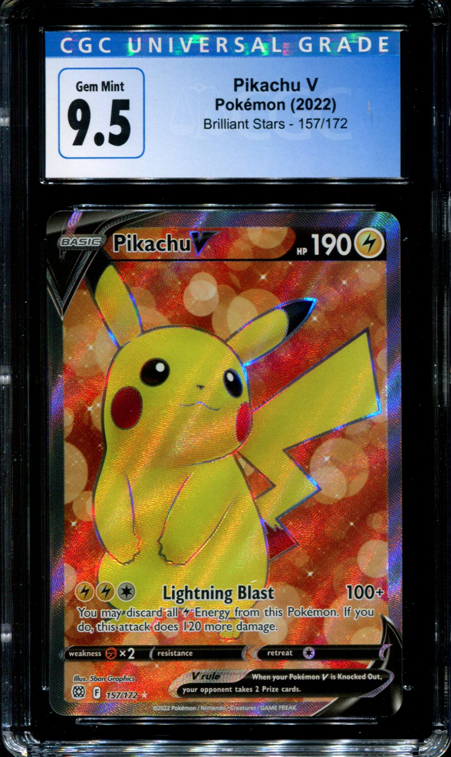 Pikachu V (157/172) [Sword & Shield: Brilliant Stars]